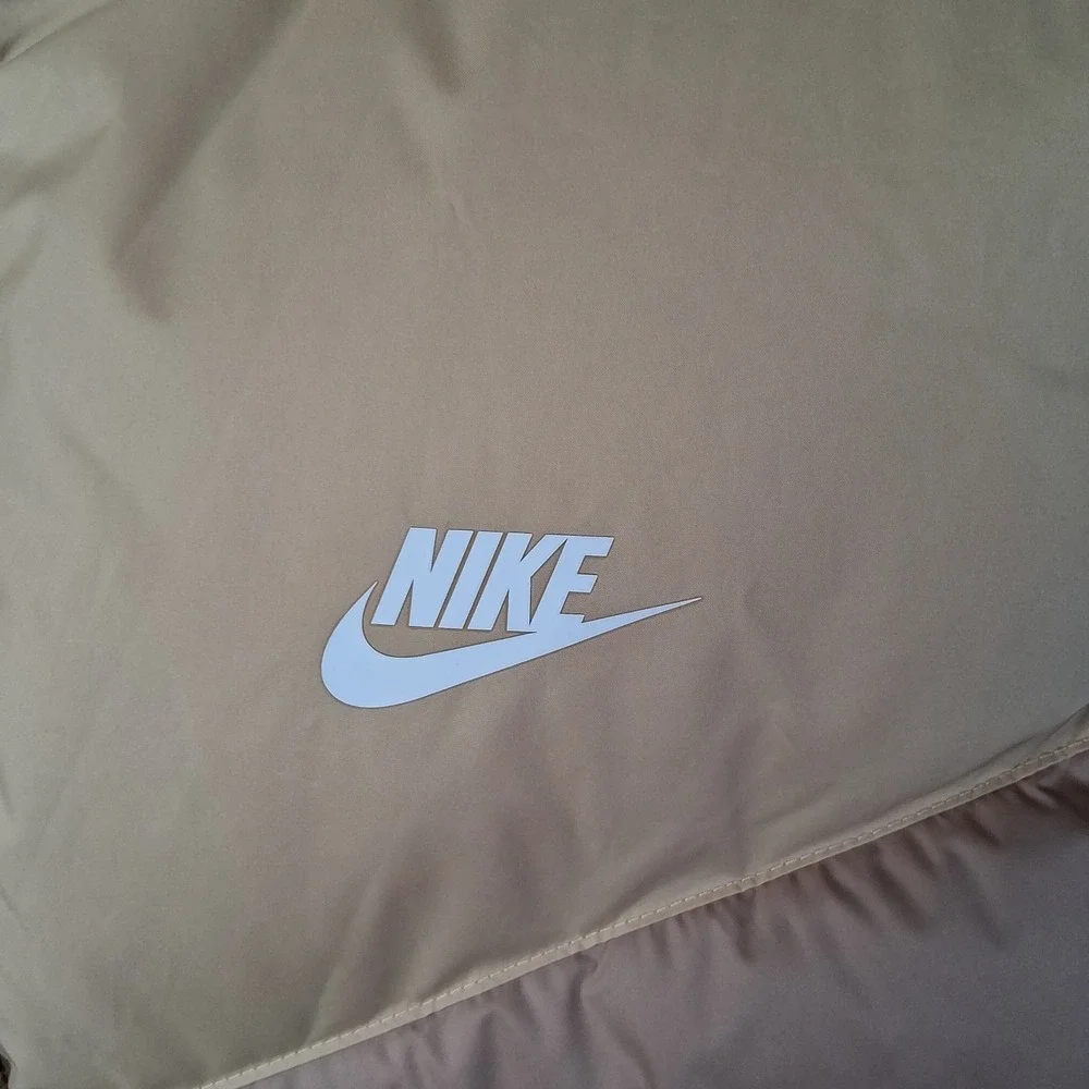 Nike Therma-Fit Windrunner Down Vest Women's Large Brown Beige Puffer
